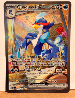 Pokemon Quaquaval ex 260/193 Sv02: Paldea Evolved Special Illustration Rare Holo - Image 1