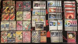 Pokemon TCG Custom Competitive HIGH RARITY DECK. “Ho-Oh Box” W/ Sleeves - Image 1