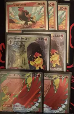 Pokemon TCG Custom Competitive HIGH RARITY DECK. “Ho-Oh Box” W/ Sleeves - Image 4
