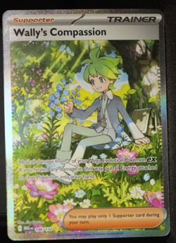 2024 Pokemon Wally’s Compassion 186/132 Mega Evolution SIR Full Art NM - Image 1