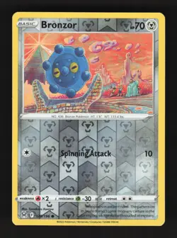2022 Pokemon Bronzor 125/196 Lost Origin Reverse Holo Common - Image 1