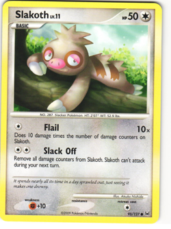 Slakoth Common Pokemon TCG Platinum 95/127 - Image 1