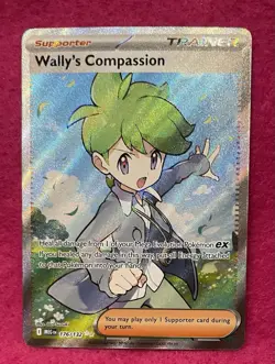 💚Wally's Compassion 176/132💚Mega Evolution Holo Full Art Pokemon TCG - Image 1