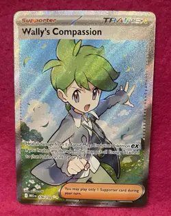 💚Wally's Compassion 176/132💚Mega Evolution Holo Full Art Pokemon TCG - Image 2