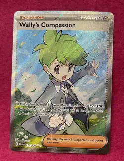 💚Wally's Compassion 176/132💚Mega Evolution Holo Full Art Pokemon TCG - Image 4