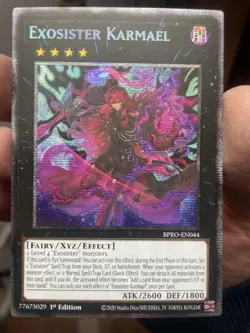 YuGiOh Exosister Karmael 1st Edition BPRO-EN044 STARLIGHt RARE Mint Condition - Image 1