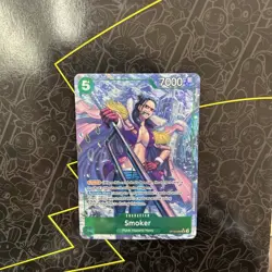 One Piece Card Game 🏴‍☠OP10-030 Smoker SR NM Alt Art Foil ENGLISH - Image 1