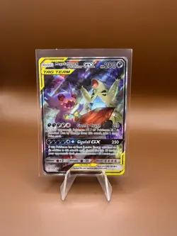 Pokemon Mega Sableye & Tyranitar GX TAG TEAM Holo Card 226/236 Unified Minds - Image 1