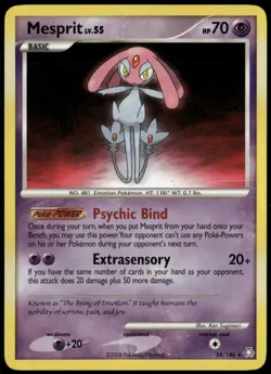 Mesprit 34/146 Rare Legends Awakened LP Pokemon Card - Image 1