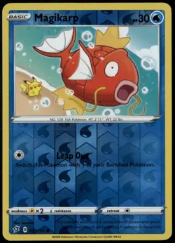 Magikarp 039/192 Reverse Holo Common Rebel Clash LP Pokemon Card - Image 1