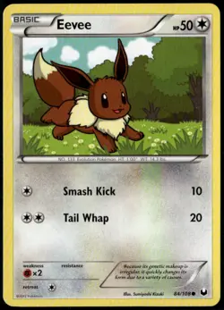 Eevee 84/108 Common Dark Explorers NM Pokemon Card - Image 1