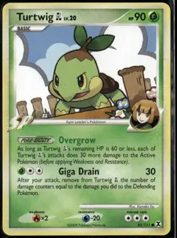 Turtwig GL 85/111 Common Rising Rivals LP Pokemon Card - Image 1