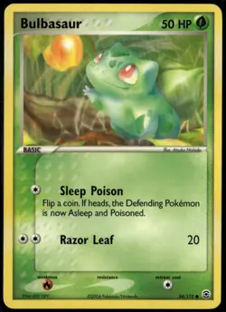 Bulbasaur 54/112 Common FireRed & LeafGreen LP Pokemon Card - Image 1