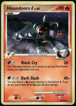 Houndoom G 50/127 Uncommon Platinum LP Pokemon Card - Image 1