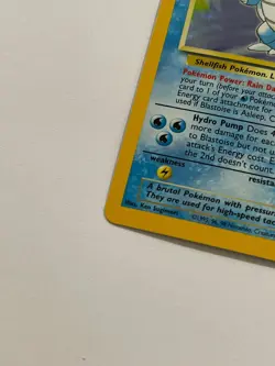 Blastoise Base Set HOLO Pokemon Rare Card Near/Mint CENTERED GEM VINTAGE RARE NM - Image 5