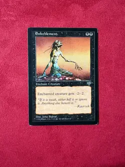 Enfeeblement - Mirage Vintage Magic The Gathering MTG 90’s Classic Card - Image 1
