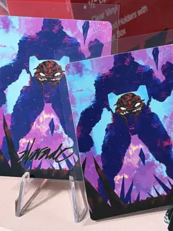 MTG TMNT Krang, Utrom Warlord Gold Signature Rare Art Ninja Turtles Card w/Bonus - Image 4