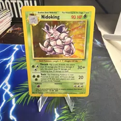 Nidoking 11/102 Holo Rare Base Set Edition Pokemon Card 1999 WOTC - Image 1