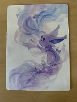 Anime ART STYLE Espeon Fan Full Art Pokemon Custom Card/perfect bookmark - Image 2