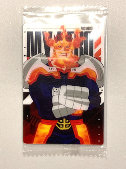 Endeavor - 3 12 - My Hero Academia Plastic Wafer Card Japanese - Image 1