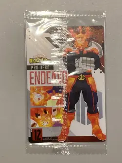 Endeavor - 3 12 - My Hero Academia Plastic Wafer Card Japanese - Image 2