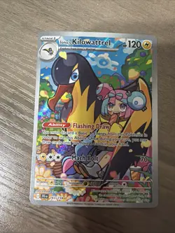 Pokemon TCG Iono's Kilowattrel Card Journey Together IR 163/159 - Image 1