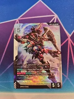 Gundam Card Game Newtype Rising Justice Gundam GD01-066 LR NM - Image 1