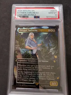 2025 MTG FINAL FANTASY COMMANDER CHOCOBO #0474 ESTINIEN VARLINEAU PSA 10 - Image 3