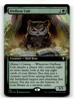 Owlbear Cub (Extended Art) 592 Foil R Commander Legends: Battle for Baldur's Gat - Image 1