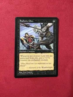 Sadistic Glee - Tempest Vintage Magic The Gathering MTG 90’s Classic TMP - Image 1