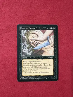 Feast Or Famine - Alliances - MTG Magic The Gathering Classic 90’s Vintage - Image 1