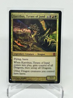 MTG Magic Karrthus, Tyrant of Jund The List Reprints Foil Mythic NM - Image 1