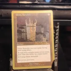 Magic: The Gathering Grim Monolith 1999 World Championship Autographed Artifact - Image 1