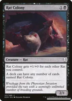 TCG MTG Rat Colony [DOM - 101] - LP [Normal] - Image 1