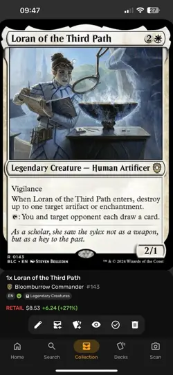 MTG Loran of the Third Path [The Brothers' War] Near Mint​ - Image 2