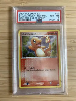 Pokemon Charmander Reverse 57/112 Holo PSA 8 (55921152) - Image 1