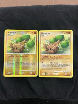 Bonsly 71/130 Reverse Holo and Non Holo Common Pokemon TCG Diamond & Pearl - Image 1