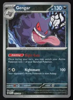 Pokemon Gengar 057/091 SV: Paldean Fates Reverse Holo Pack Fresh - NM - Image 1