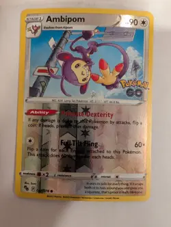 Ambipom 057/078 Pokemon GO Reverse Pokemon Holo Foil Nice! - Image 1