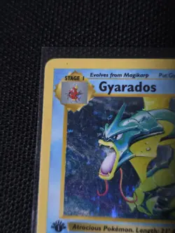 Pokemon TCG Gyarados 006/102 Base Set Shadowless 1st Edition Holo Rare - Image 4
