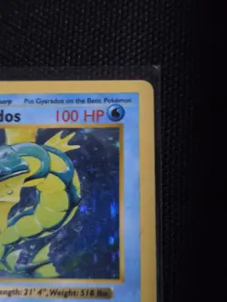 Pokemon TCG Gyarados 006/102 Base Set Shadowless 1st Edition Holo Rare - Image 5