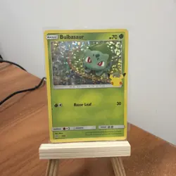 Pokemon TCG Bulbasaur Holo Rare 1/25 McDonald's 2021 Promo Card - Image 1