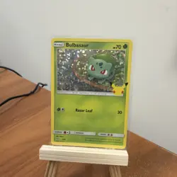 Pokemon TCG Bulbasaur Holo Rare 1/25 McDonald's 2021 Promo Card - Image 2