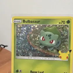 Pokemon TCG Bulbasaur Holo Rare 1/25 McDonald's 2021 Promo Card - Image 5