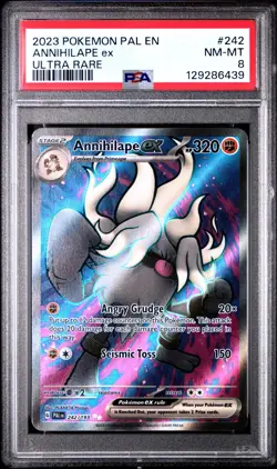 2023 POKEMON PAL EN-PALDEA EVOLVED ULTRA RARE #242 ANNIHILAPE EX PSA 8 - Image 1