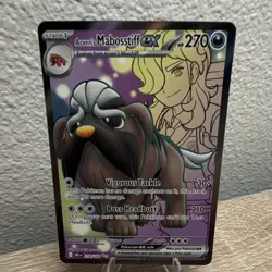 Pokemon Arven's Mabosstiff ex SV10: Destined Rivals 218/182 Full Art Ultra Rare - Image 1
