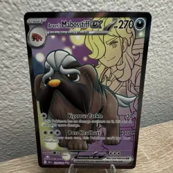 Pokemon Arven's Mabosstiff ex SV10: Destined Rivals 218/182 Full Art Ultra Rare - Image 2