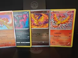 Pokemon Lot of 4: Moltres 014/094,9/124, 146/165R (JAP), Galarian Moltres 93/203 - Image 3