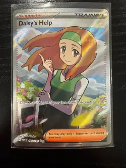 Daisy’s Help 195/165 Pokemon 151 Full Art Ultra Rare Pokemon Card NM - Image 1