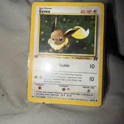 Eevee 55/82 Team Rocket Regular Pokemon TCG MP - Image 1